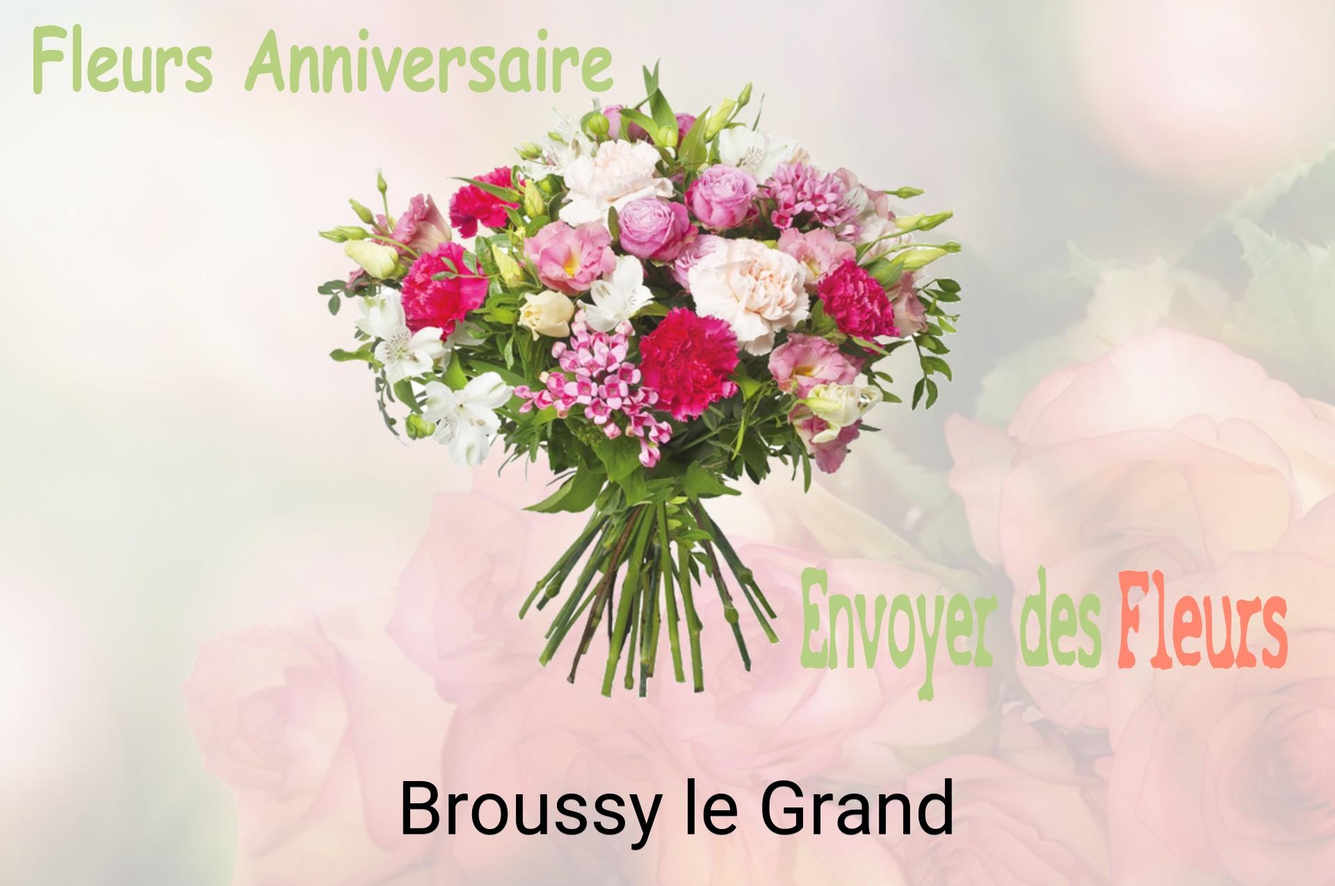 Bouquet de fleurs d’anniversaire livré à Broussy-le-Grand